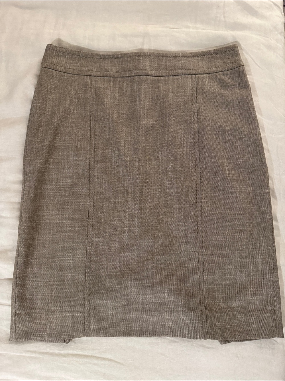 WHBM Classic Tailored Pencil Skirt in Taupe